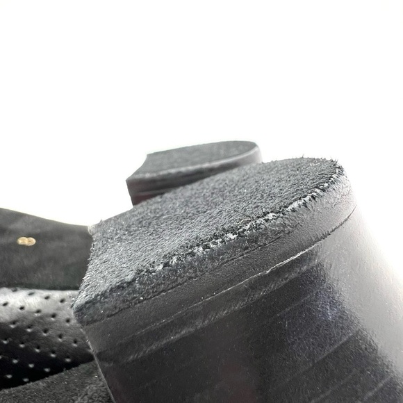 Dance shoes Elegant Black Perforated Lace-Up dance heels - Picture 6 of 11